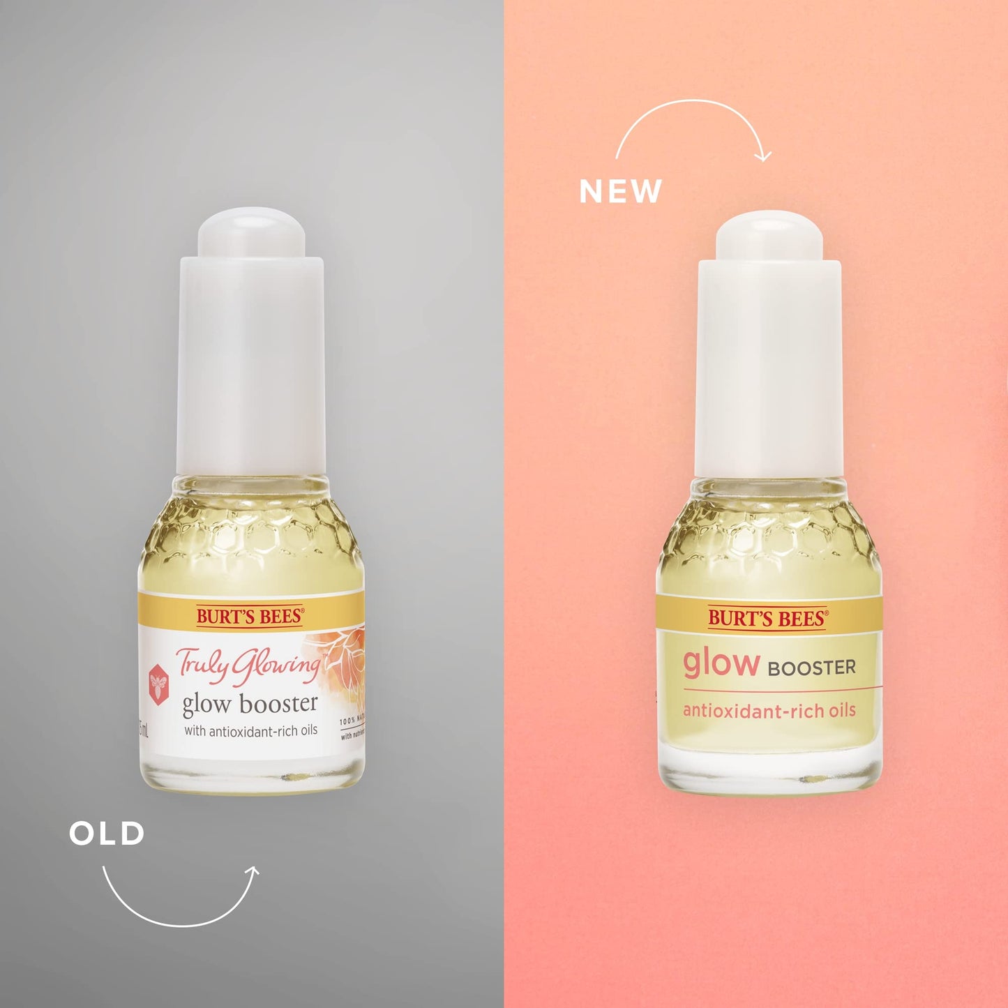 Burt's Bees Glow Booster Face Serum with Antioxidant-Rich Oils for Normal and Combination Skin, 0.51 Fluid Ounces