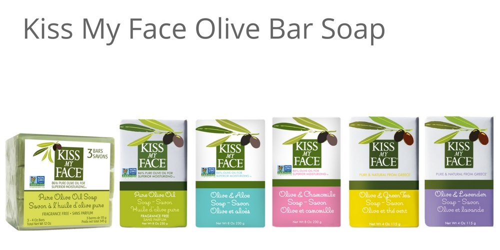 Kiss My Face Olive Oil Fragrance Free Bar Soap - Moisturizing Bar Soap - Cruelty Free Vegan Soap - Palm Oil Free - 4 Oz Bar