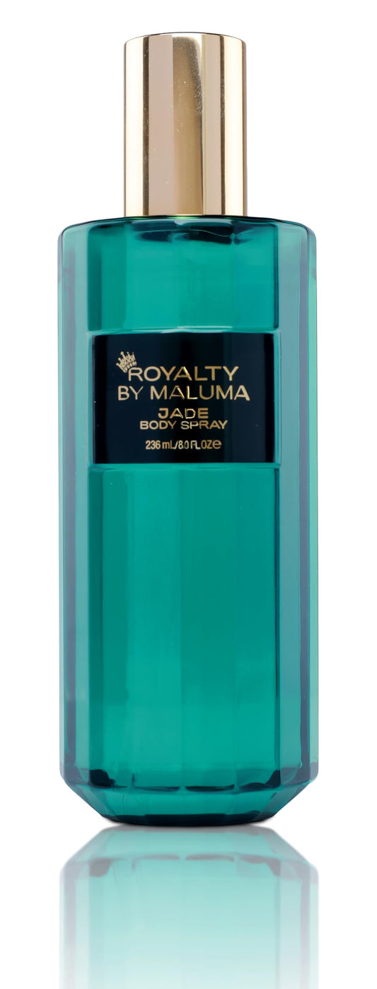 Royalty by Maluma Jade Body Spray – 8 oz Luxurious Fruity Floral Chypre Scent with Bergamot & Black Currant, Perfume for Women