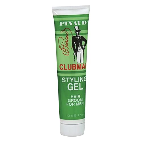 Clubman Pinaud Styling Gel Hair Groom for Men, Conditioning, Non-Greasy, 3.75 Fl Oz