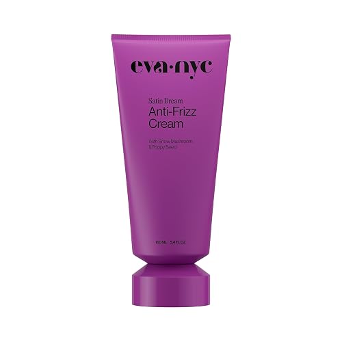Eva NYC Smoothing Anti-Frizz Hair Cream - Leave-In Treatment for Frizz Control - Smooths for Manageable Satiny Soft Hair - Restore Moisture with Poppy
