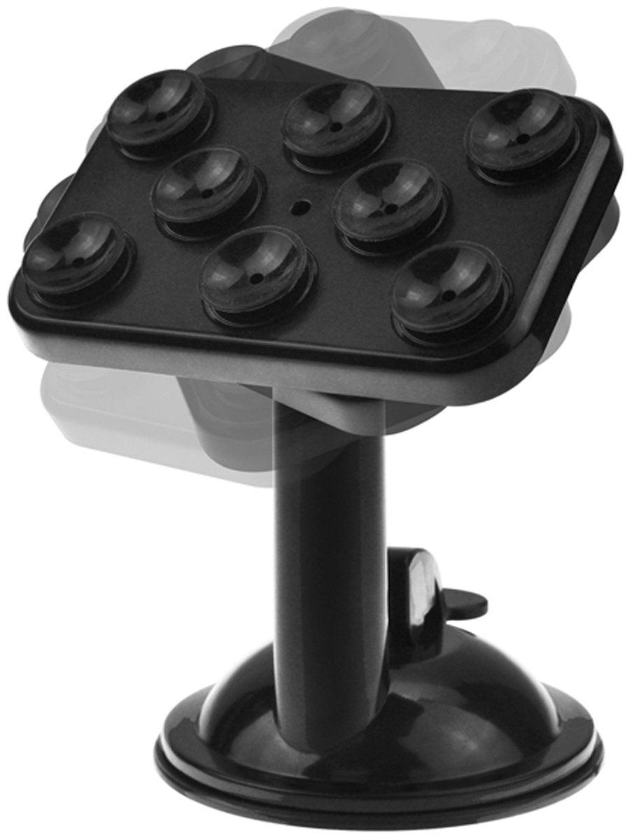Xit Universal Car Mount with Suction Grips - Retail Packaging - Black