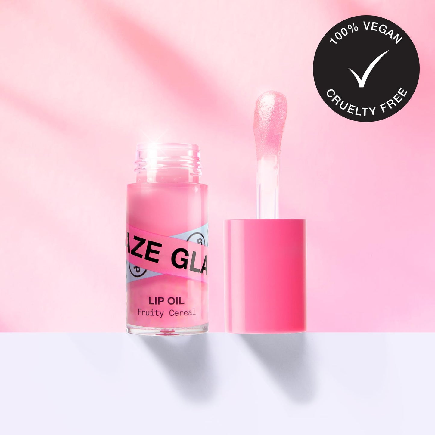 Innbeauty Project Glaze Lip Oil Fruity Cereal, Hydrating Vegan Lip Oil Gloss Hybrid, 0.2 OZ