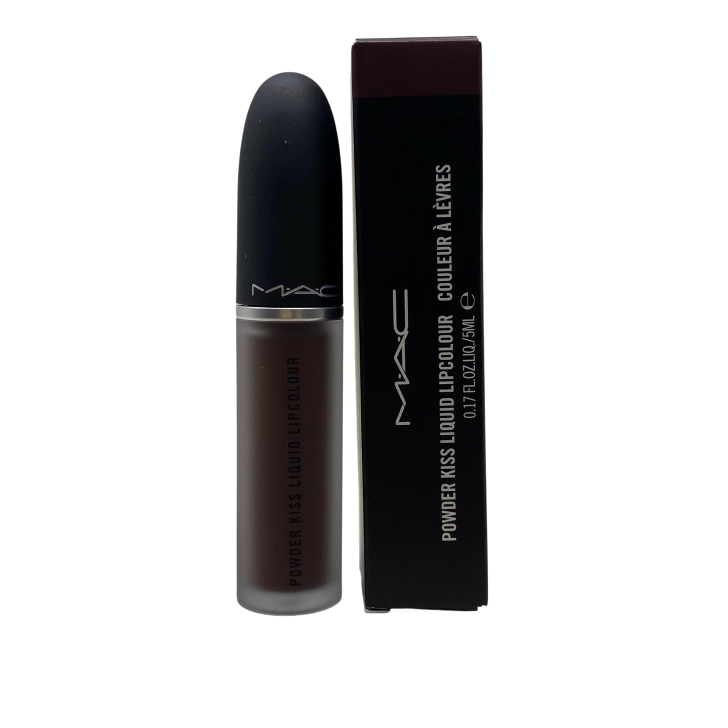 MAC Cosmetics Powder Kiss Liquid Lipcolour - 955 Chestnut (Deep warm brown) .17 oz / 5 ml