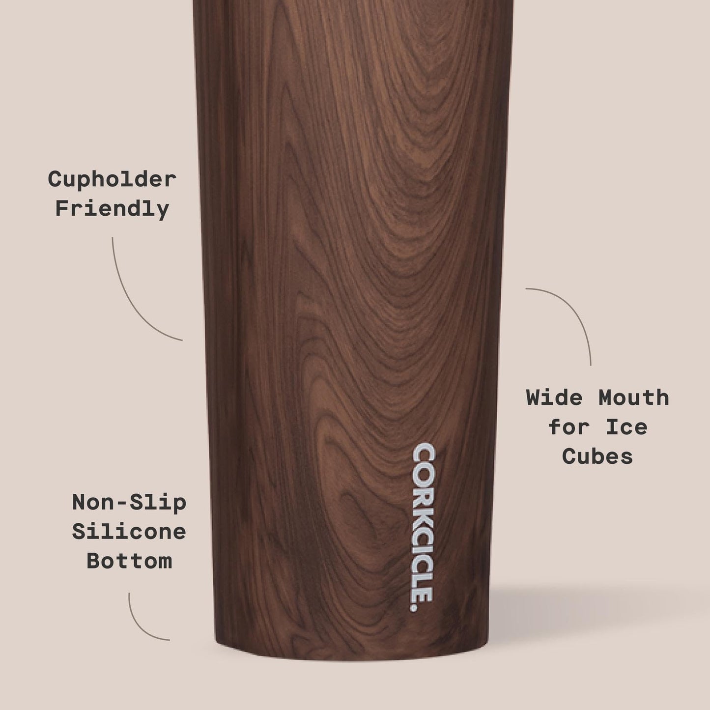 Corkcicle Sport Canteen - Keeps Drinks Cold 25 Hours - Stainless Steel Water Bottle - Triple-Insulated - Spill-Proof - Summer Drinkware Gift - Keeps