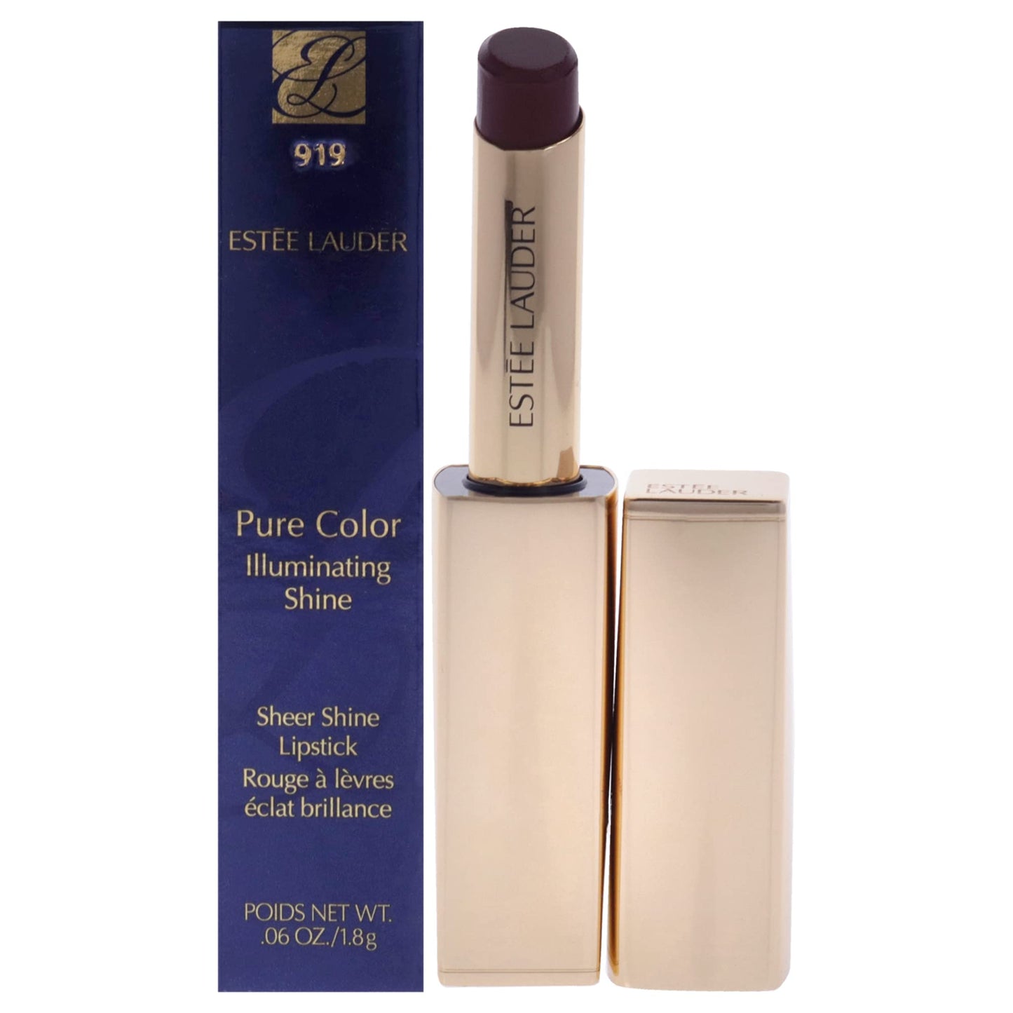 Estee Lauder Pure Color Illuminating Shine Lipstick - 919 Fantastical for Women - 0.06 oz Lipstick