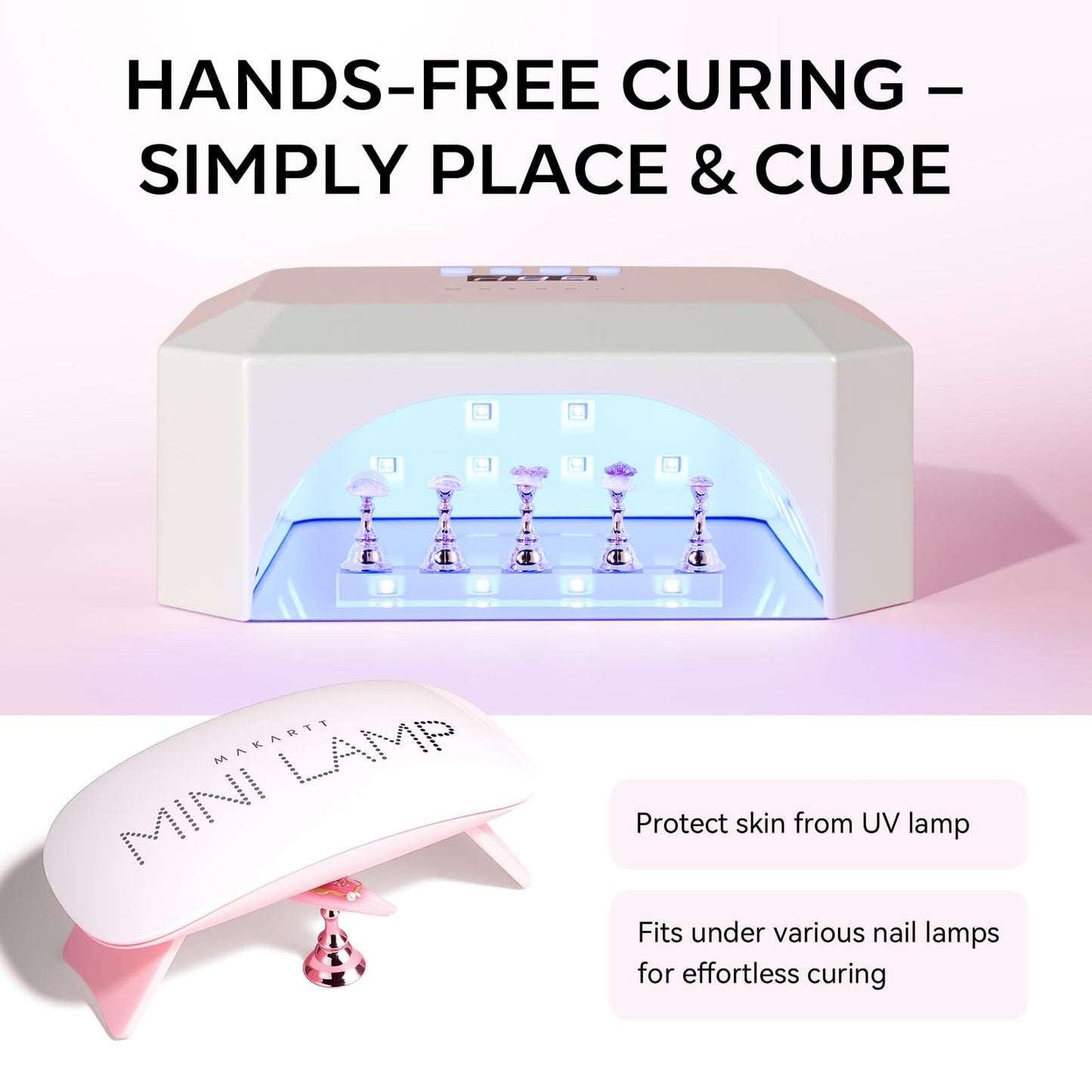Makartt Nail Stand for Nails Art Display Practice Nail Holder for Painting Nails Stand for False Nail Press On Designs Magnetic Fake Nail Holder Beauty and Personal Care Makartt