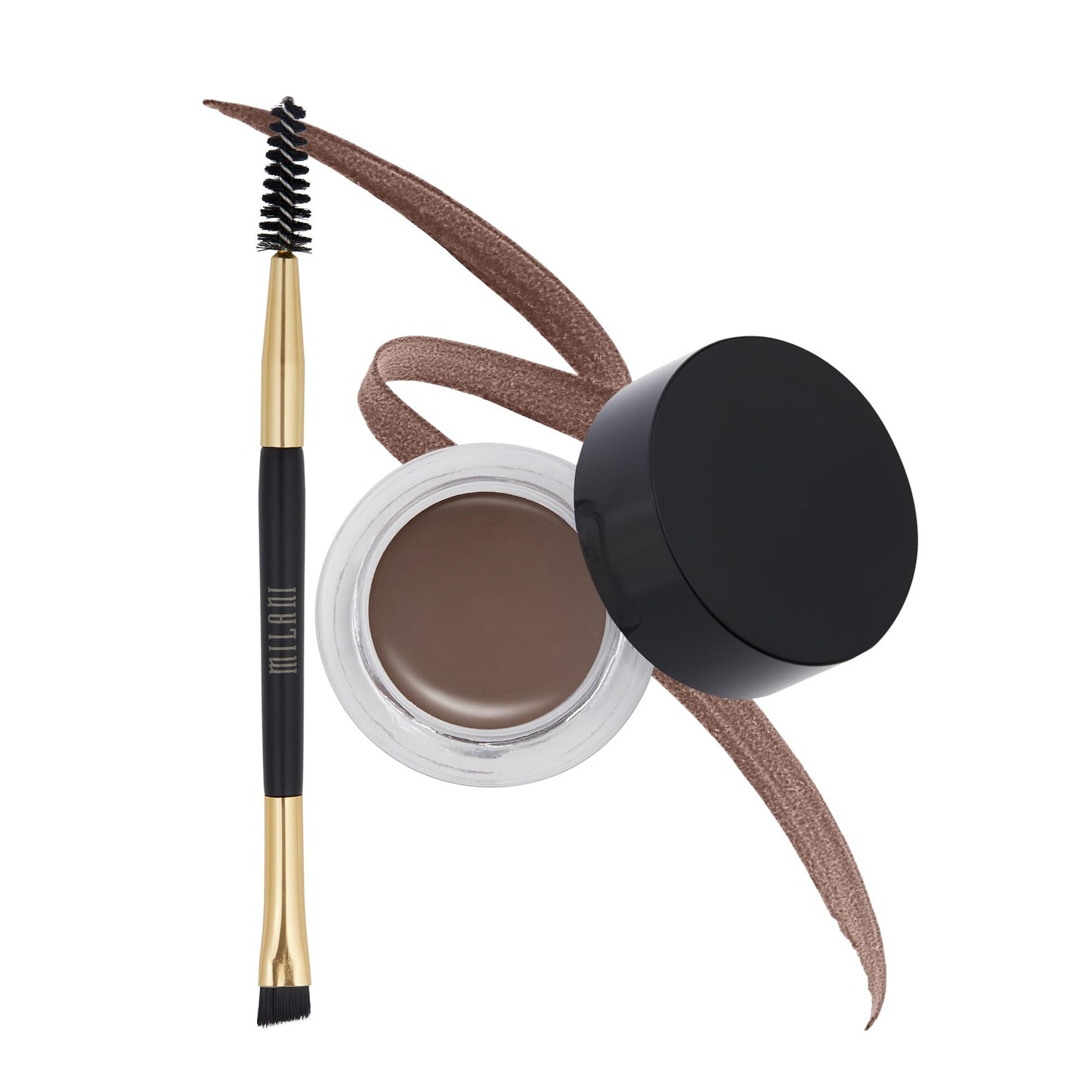 Milani Stay Put Brow Color - Dark Brown (0.09 Ounce) Vegan, Cruelty-Free Eyebrow Color that Fills and Shapes Brows‚?