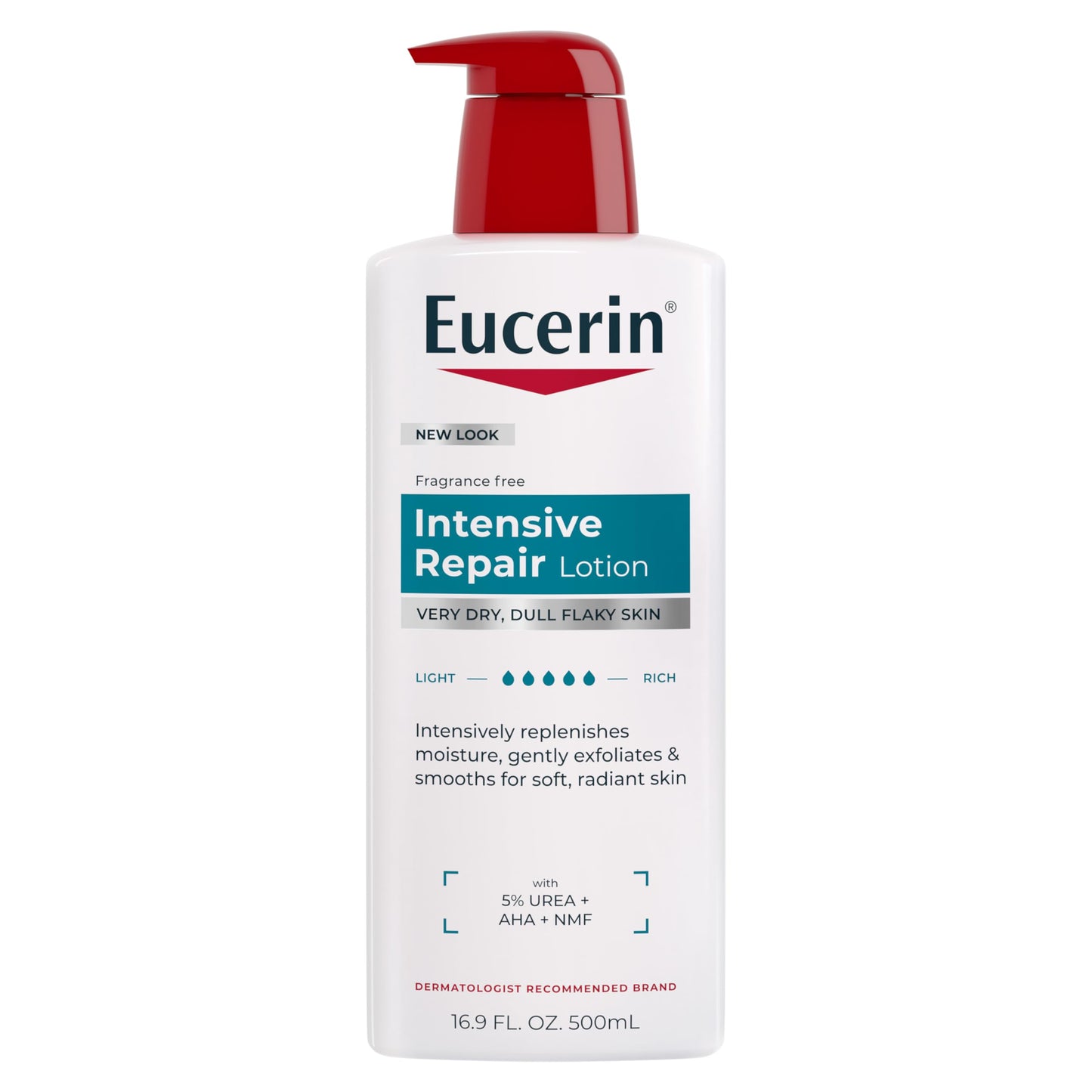 Eucerin Intensive Repair Body Lotion for Dry Skin with Alpha Hydroxy, Body Moisturizer for Very Dry Skin, Moisturizes, Exfoliates and Conditions