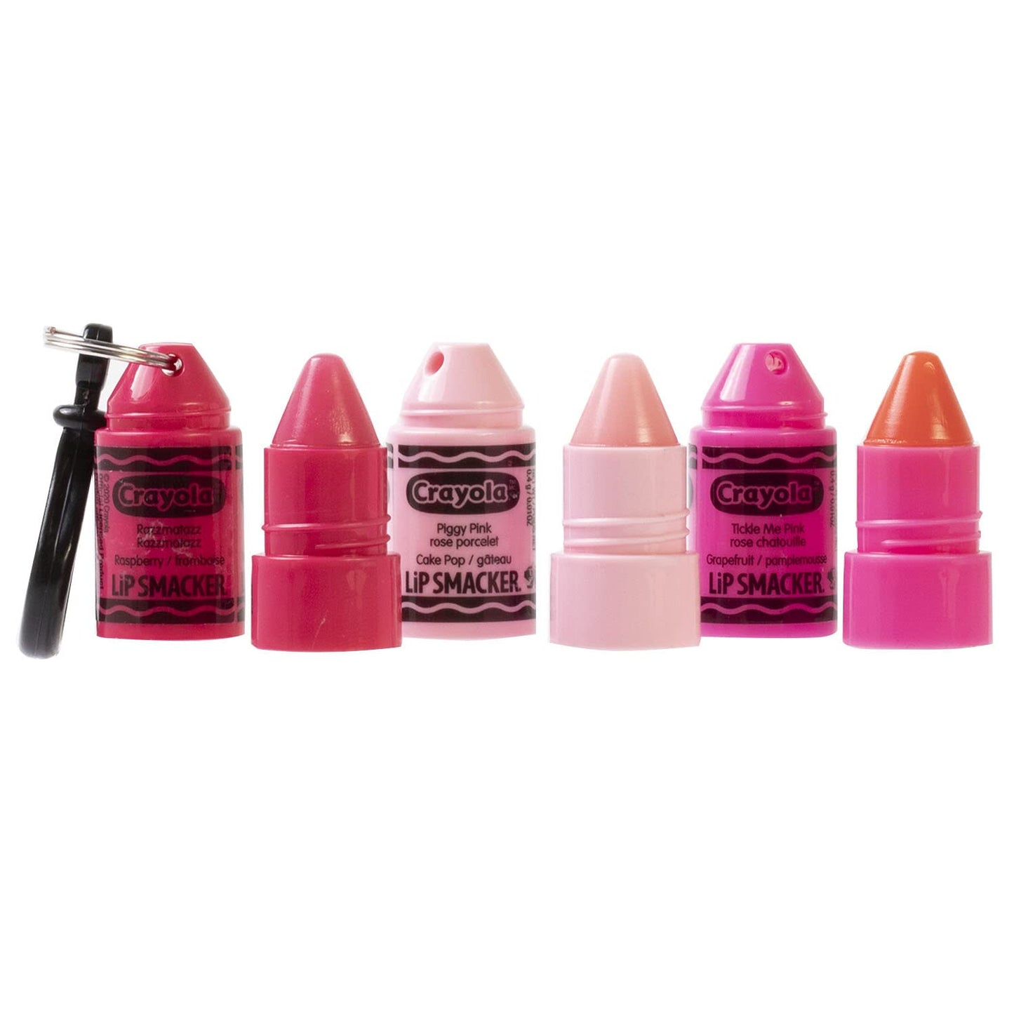 Lip Smacker Crayola Crayon Stackable Flavored Clear Balm Pink - Moisturizing, Soothing