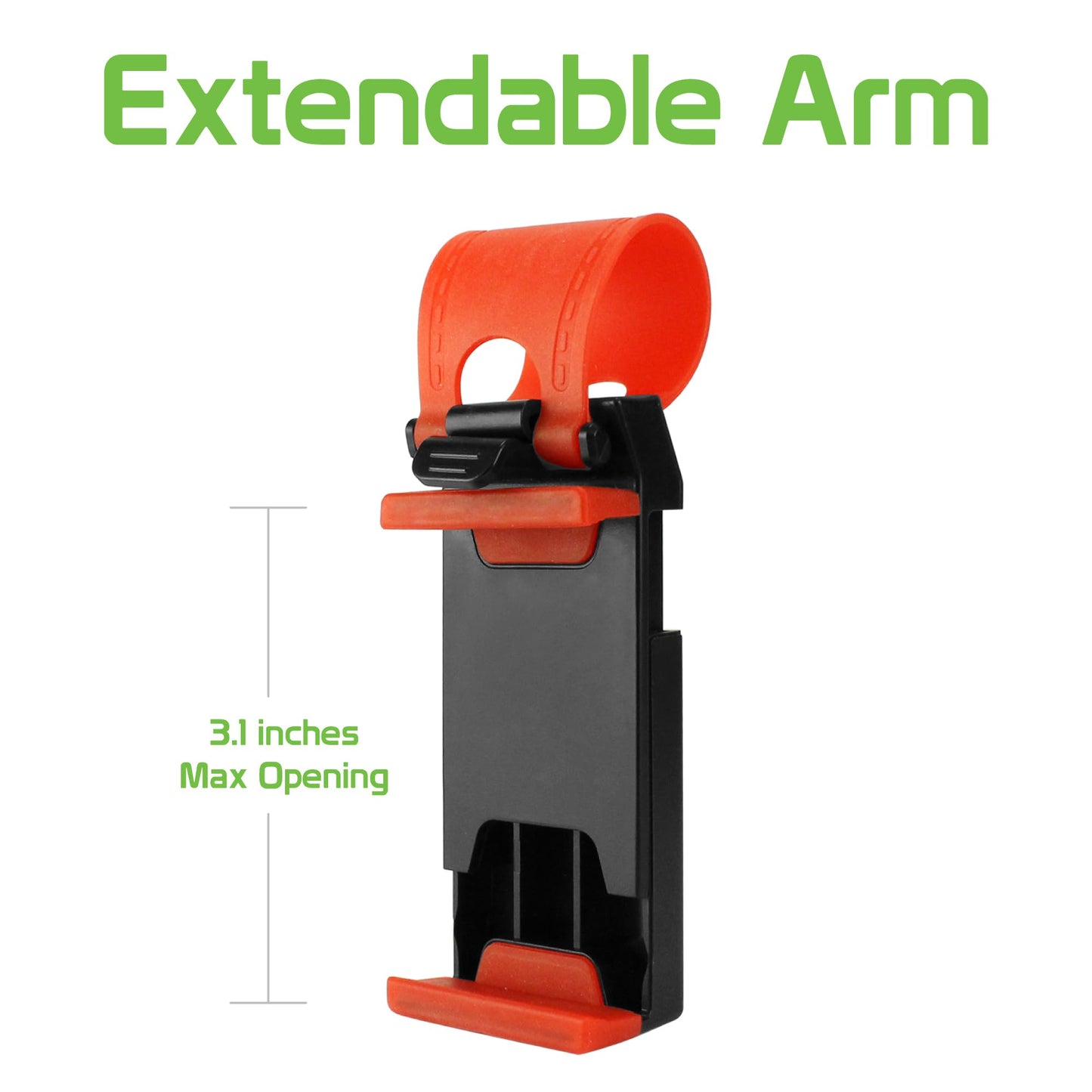 Cellet Steering Wheel/Stroller Handlebar Smartphone Mount, Phone Holder, Hands Free Compatible with Apple iPhones Samsung Galaxy Smartphones, Google…