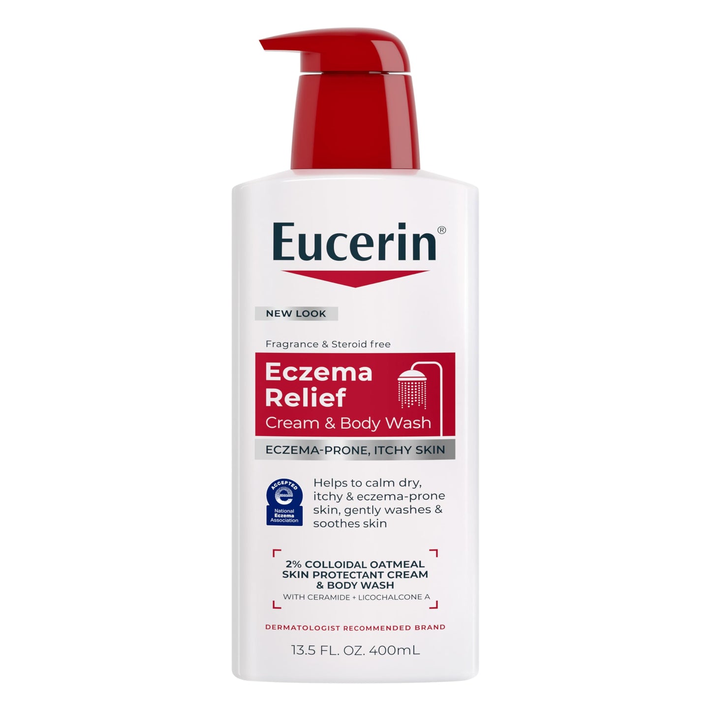 Eucerin Eczema Relief Cream and Body Wash, Colloidal Oatmeal Enriched, Soap Free Eczema Body Wash, 13.5 FL OZ Bottle Beauty & Personal Care Eucerin