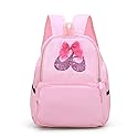 Yitengteng Ballet Dance Backpack for Little Girls Ballerina Bag - Toddler Pint-Sized Gymnastics & Yoga Dance Bag, Storage & Organized Petra Pink