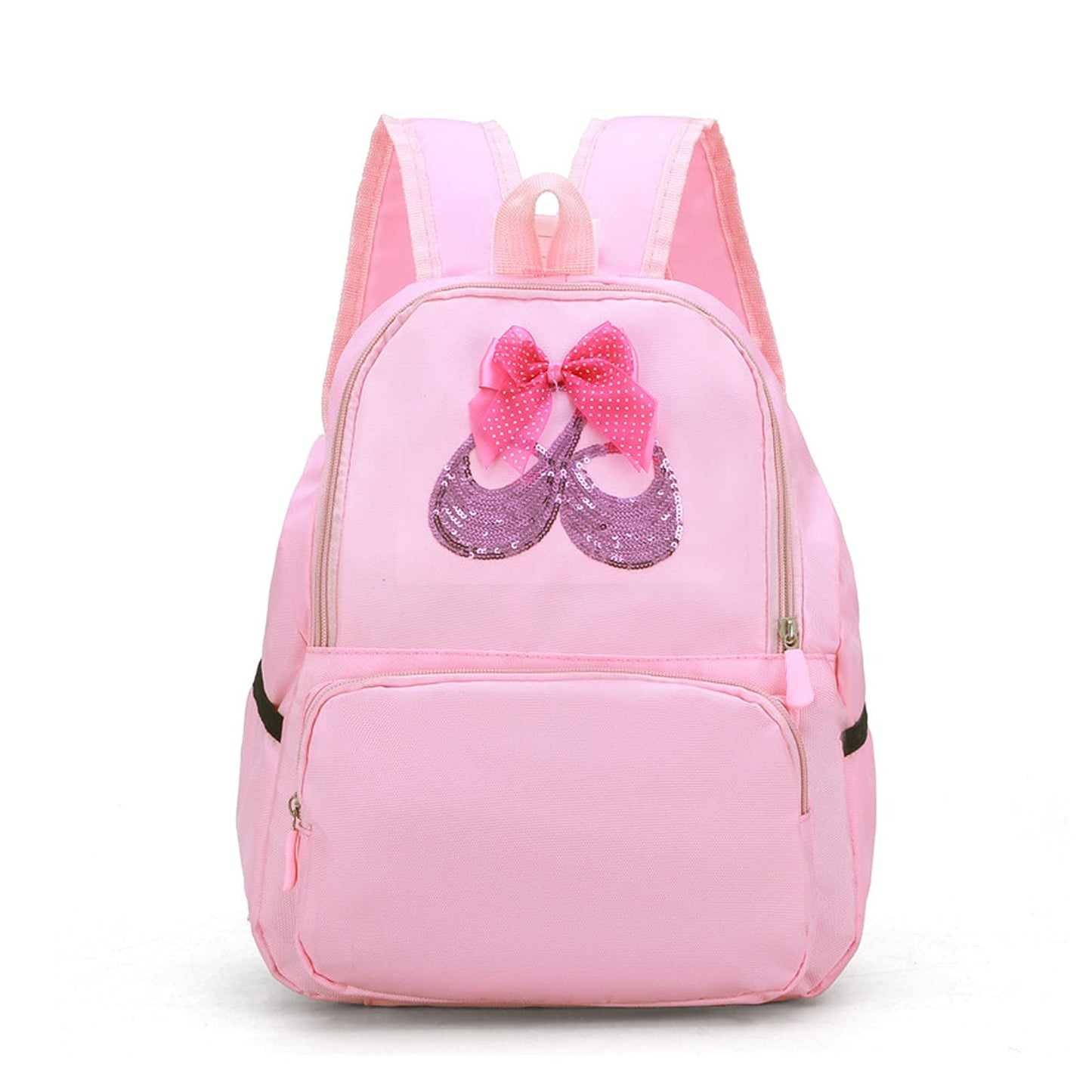 Yitengteng Ballet Dance Backpack for Little Girls Ballerina Bag - Toddler Pint-Sized Gymnastics & Yoga Dance Bag, Storage & Organized Petra Pink