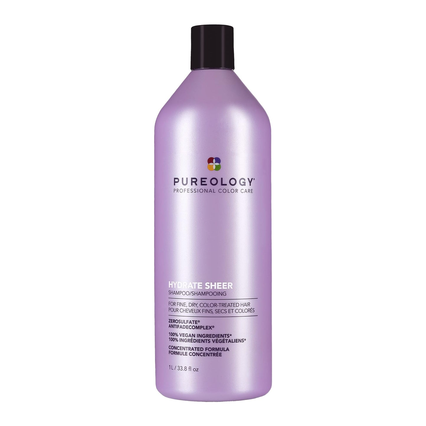 Pureology Hydrate Sheer Shampoo - Lightweight, Moisturizing Shampoo For Fine, Dry, Color Treated Hair, Sulfate-Free & Vegan, 33.8 Fl Oz Beauty and Personal Care Pureology Default Title