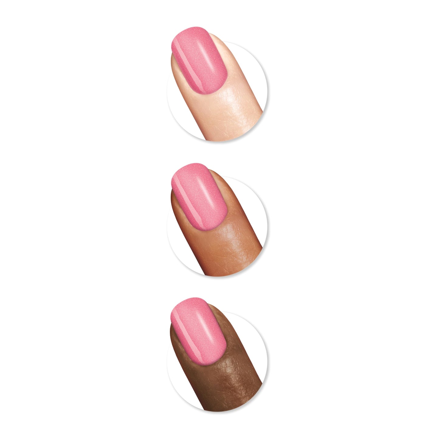 Sally Hansen Color Therapy Nail Polish | Biotin, Argan Oil, Long Lasting, Healthy Nails, Nail Strengthener, Opaque | 255 Lips Tulips | Rose Pink Nail
