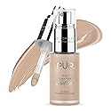 PÜR MINERALS 4-in-1 Love Your Selfie Longwear Foundation and Concealer - Unique, Dual-Applicator Component - Covers Blemishes and Imperfection