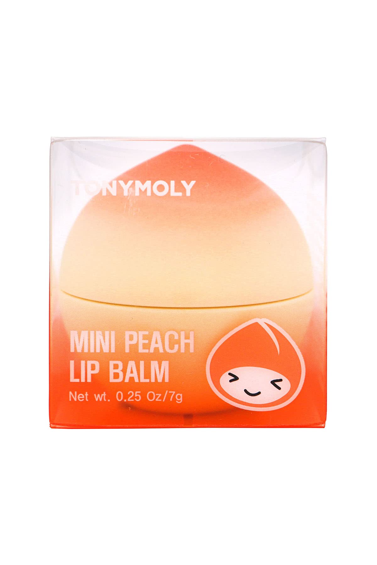 TONYMOLY Mini Peach Lip Balm, Moisturizing & Hydrating Korean Lip Care, Long-Lasting Travel-Friendly Formula with Peach Scent, Giftable Lip Care