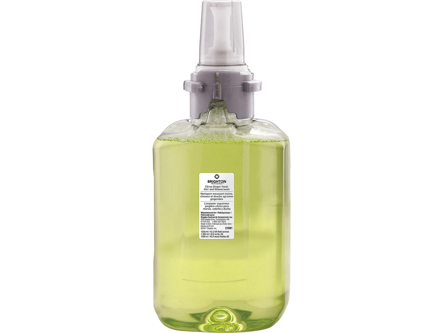 Coastwide Professional Foaming Hand Soap Refill for BP12 Dispenser, Citrus Ginger Scent, 1250 ml., 3/Carton