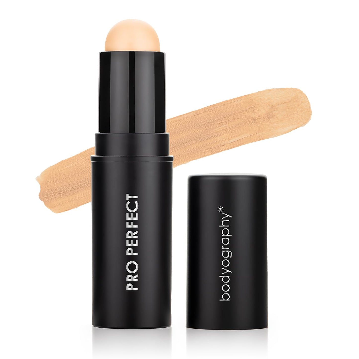 Bodyography Pro Perfect Foundation Stick - Demi-Matte Finish with A Natural Look - Enhancer for Concealing, Highlighting, and Contouring - Vitamin C