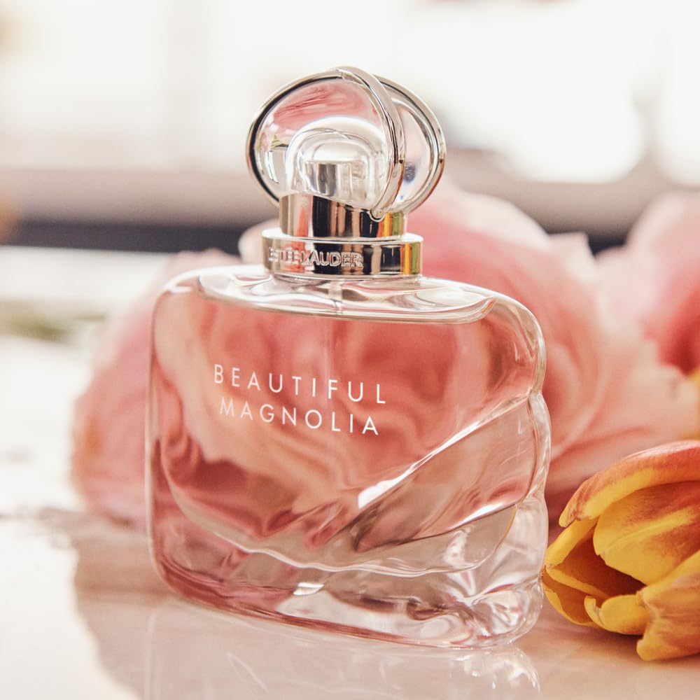 Estée Lauder Beautiful Magnolia Eau de Parfum Spray with Notes of Lush Magnolia, Solar Gardenia, Warm Woods & Luminous Musk | Perfumes for Women, 3.4