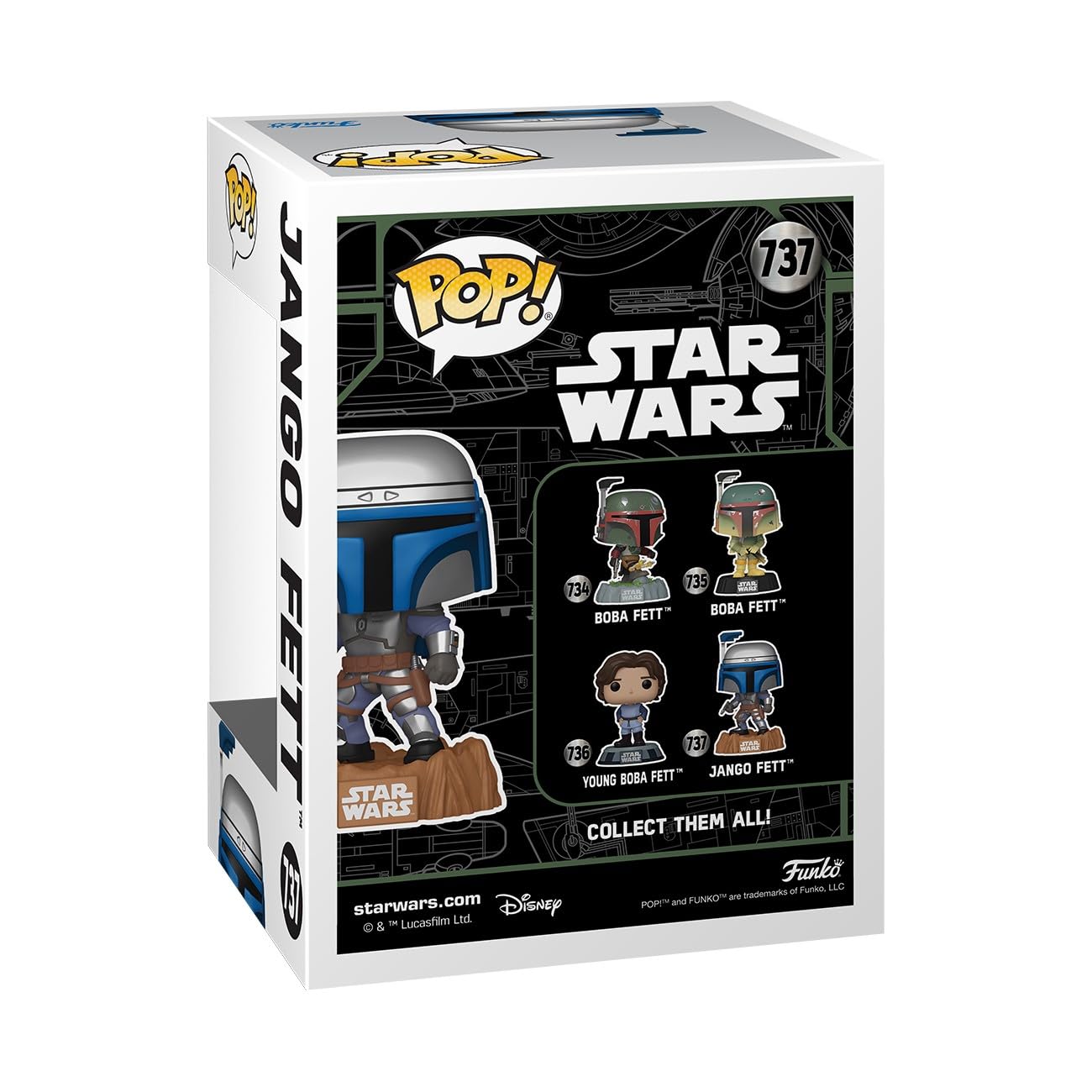 Funko POP! Star Wars: Jango Fett - Unmasked - Collectable Vinyl Figure - Gift Idea - Official Merchandise - for Kids & Adults - Movies Fans - Model…