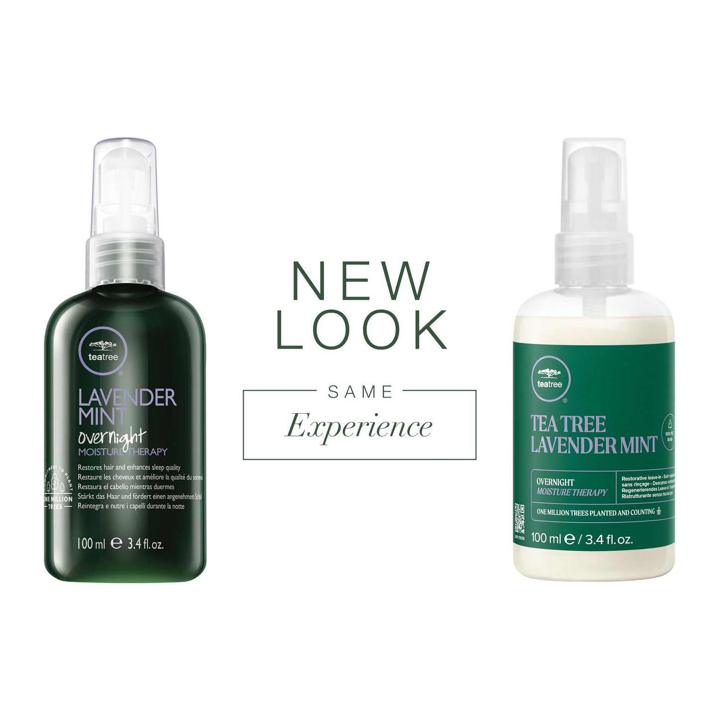 Tea Tree Lavender Mint Overnight Moisture Therapy, Leave-In Treatment, Restores Hair + Enhances Sleep Quality, For Coarse, Curly + Dry Hair, 3.4 fl.