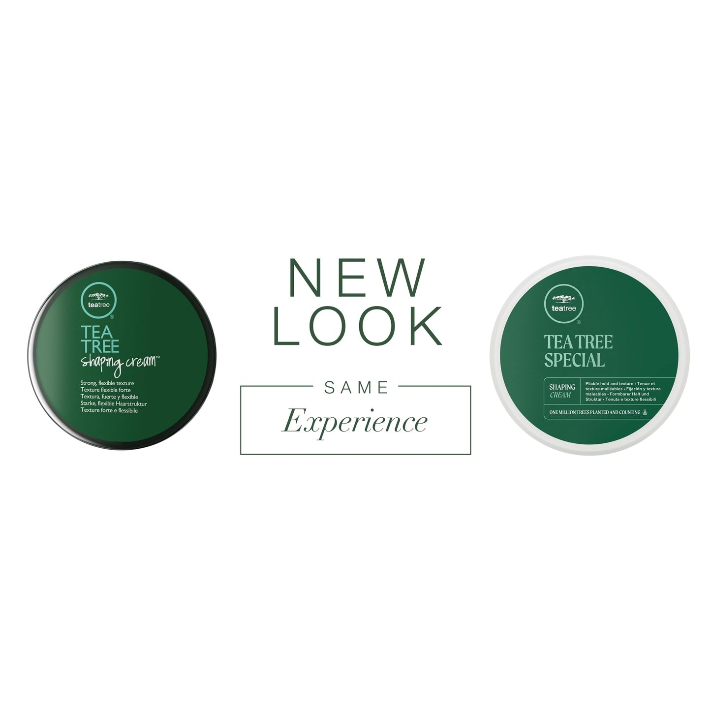 Tea Tree Shaping Cream, Hair Styling Cream, Long-Lasting Hold, Matte Finish, For All Hair Types, 3 oz