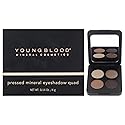 Youngblood Pressed Mineral Eyeshadow Quad - Taupe Smoke for Women - 0.14 oz Eye Shadow
