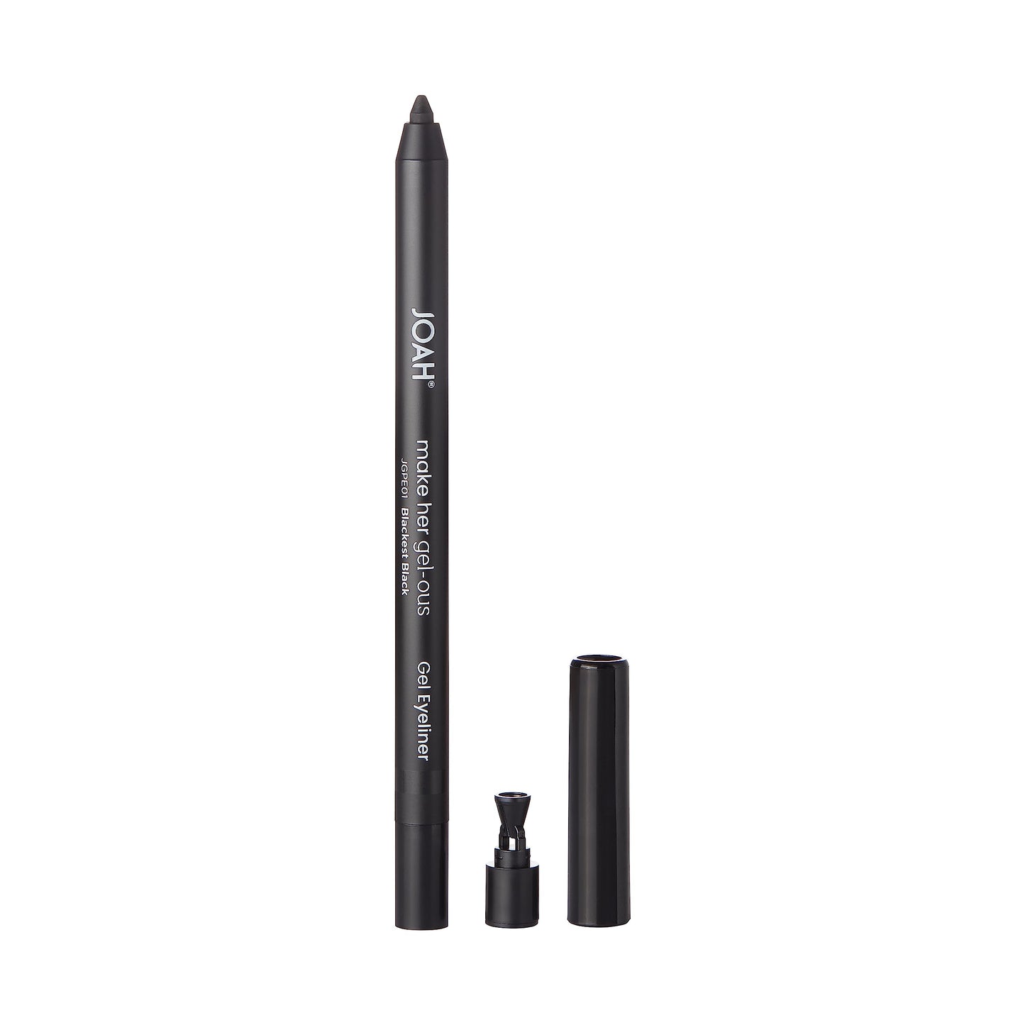 JOAH Smooth Gel Eyeliner Pencil 0.02 oz - Waterproof, Smudge-Proof Long-Lasting Eye Liner with Built-In Sharpener, Silky Glide Gel Formula for Precise