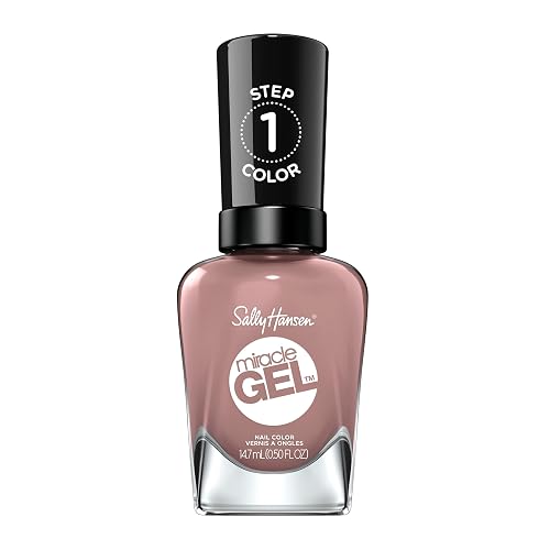 Sally Hansen Miracle Gel Salon Quality Nail Polish | Gel-Like Formula, Two-Step System, No UV Light Needed, Long Lasting | Semi-opaque | 494 Love Me Beauty & Personal Care Sally Hansen
