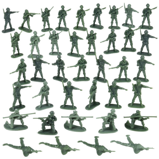 U.S. Toy Green Army Men Soldiers Set – 36 Pc Classic Military Action Figures for Kids, Party Favors & Collectibles, Ages 3+