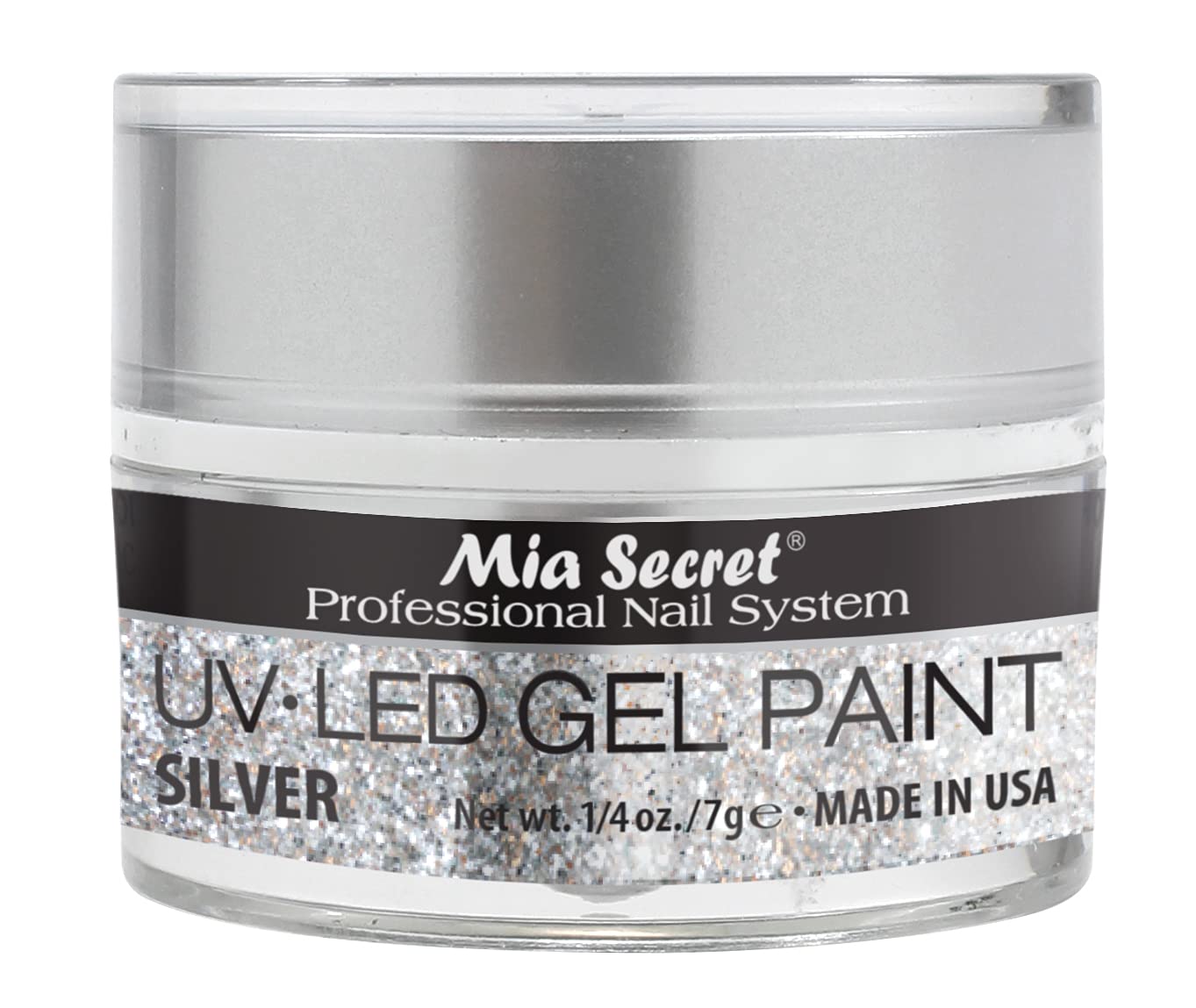 Mia Secret Professional Nail System UV/LED Gel Paint - 5 grams (Silver) Beauty & Personal Care Mia Secret