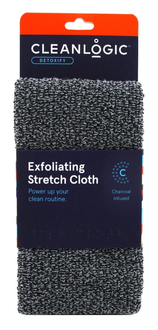 Clean Logic Detox Charcoal Stretch Wash Cloth (Pack of 2)2