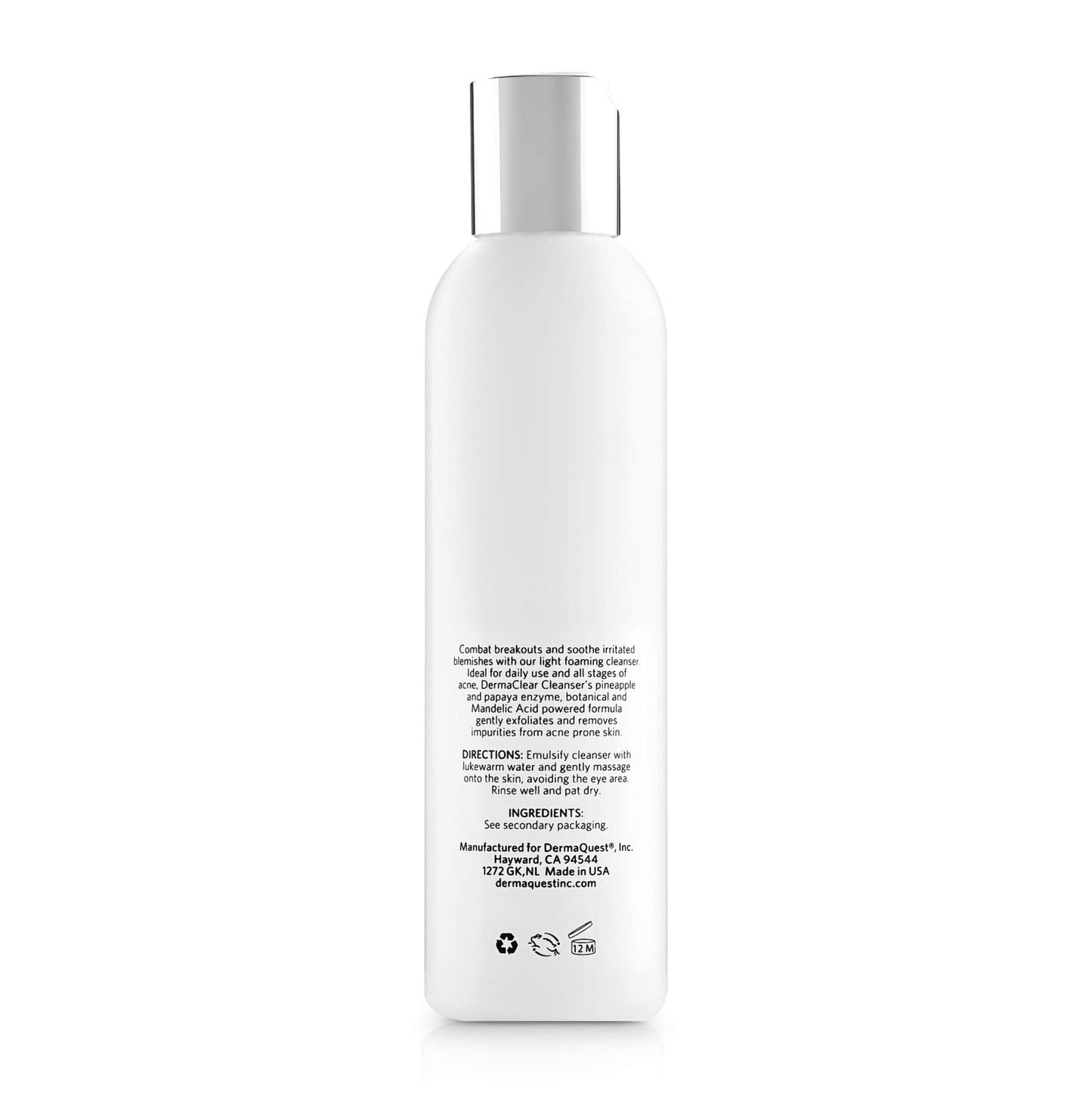 DermaQuest DermaClear Cleanser for Acne Breakouts - Acne Face Wash & Face Exfoliator with Mandelic Acid and Tea Tree Oil (6 oz.)