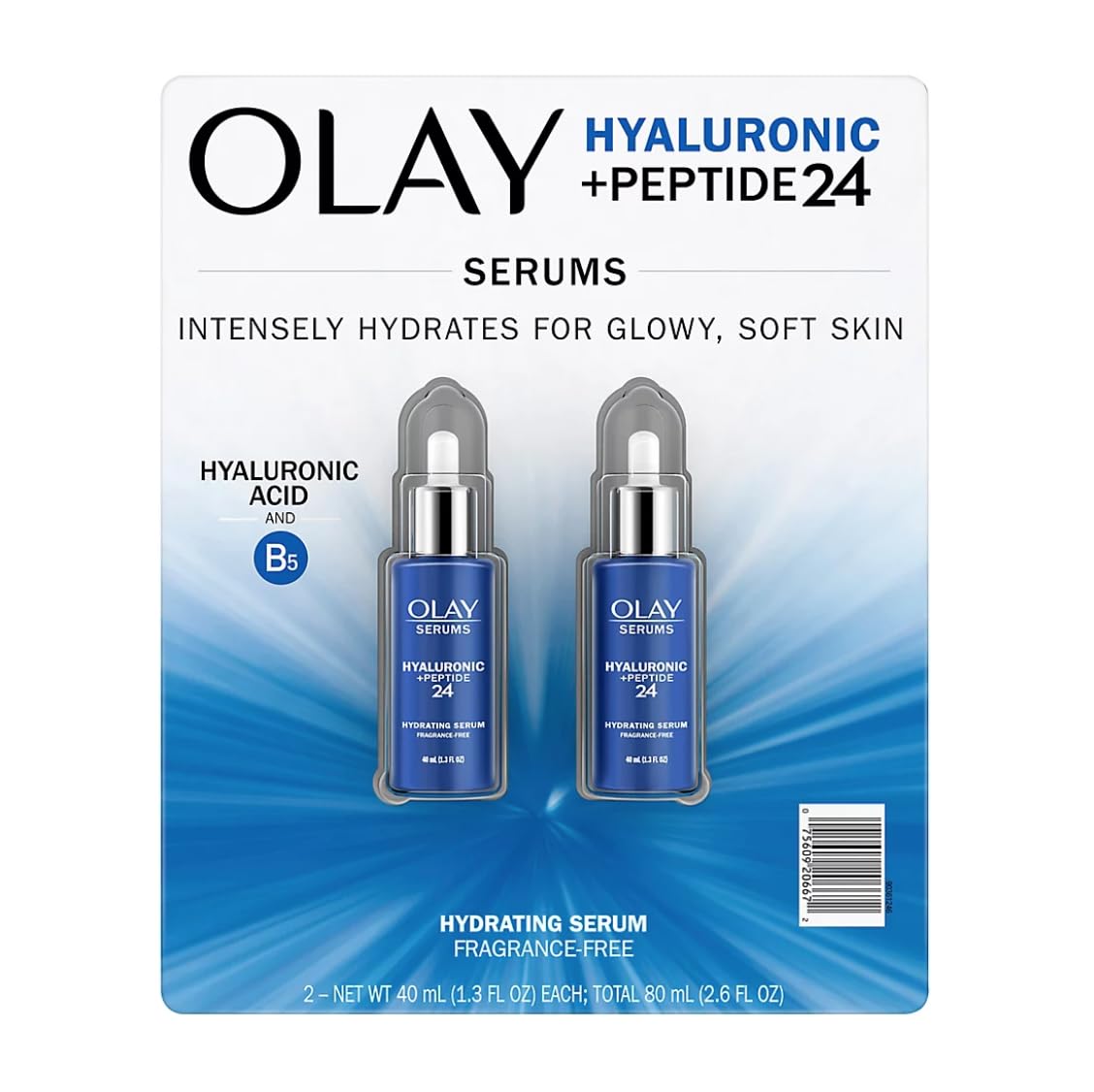 Olay Serums Hyaluronic + Peptide 24 1.3 OZ (2 PACK)