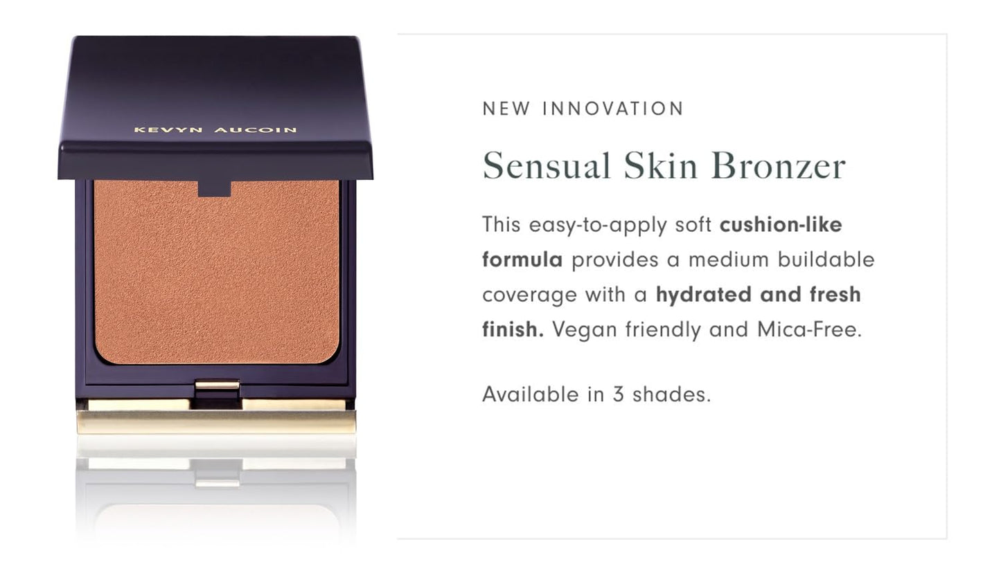 Kevyn Aucoin Sensual Skin Bronzer, Golden Hour - Medium (balanced bronze for medium to tan skin tones): Get a sun-kissed glow. Cream-to-powder