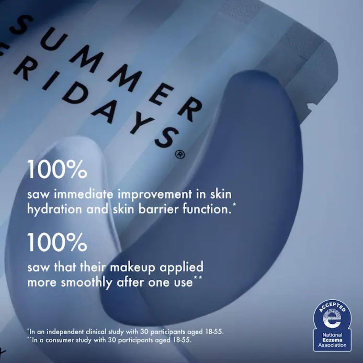 Summer Fridays Jet Lag Hydrating Eye Patches - De-puffing Hydrogel Under Eye Masks with Hyaluronic Acid, Caffeine + Peptides - Soothing + Refreshing