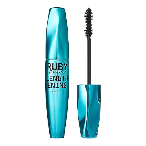 KISS NEW YORK RuKisses Mascara Waterproof Lengthening Mascara, Feathery Soft Full Lashes, Intense Length Smudge-Free Clump-Free (Lengthening