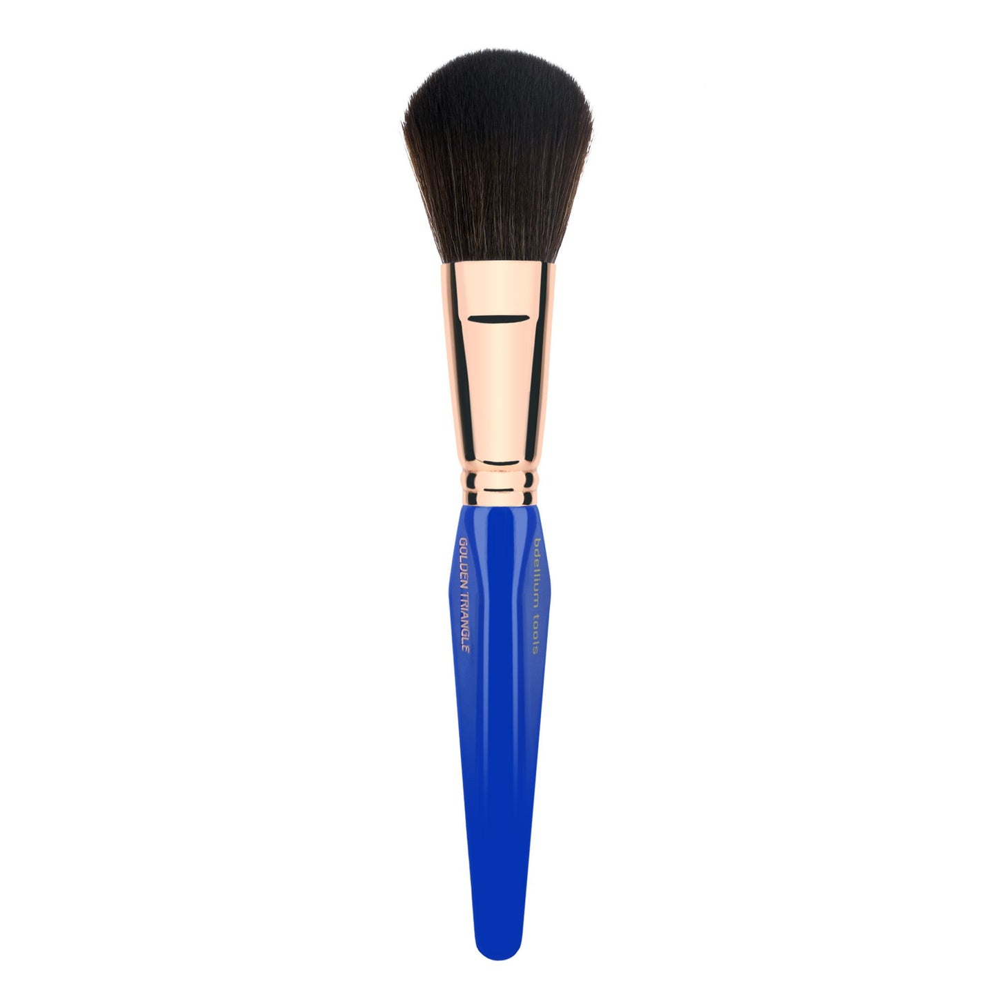 Bdellium Tools Professional Makeup Brush - Golden Triangle 980 Large Powder - With All Vegan and Soft Synthetic Fibers, For Airbrushed Finish (Blue