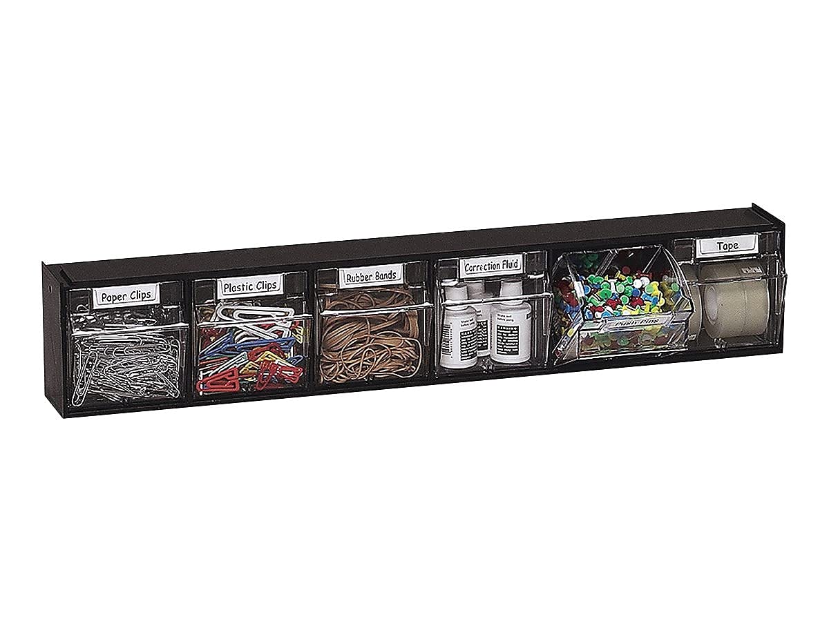 DEF20604OP - Deflecto Tilt Bin Interlocking Multi-Bin Storage Organizer
