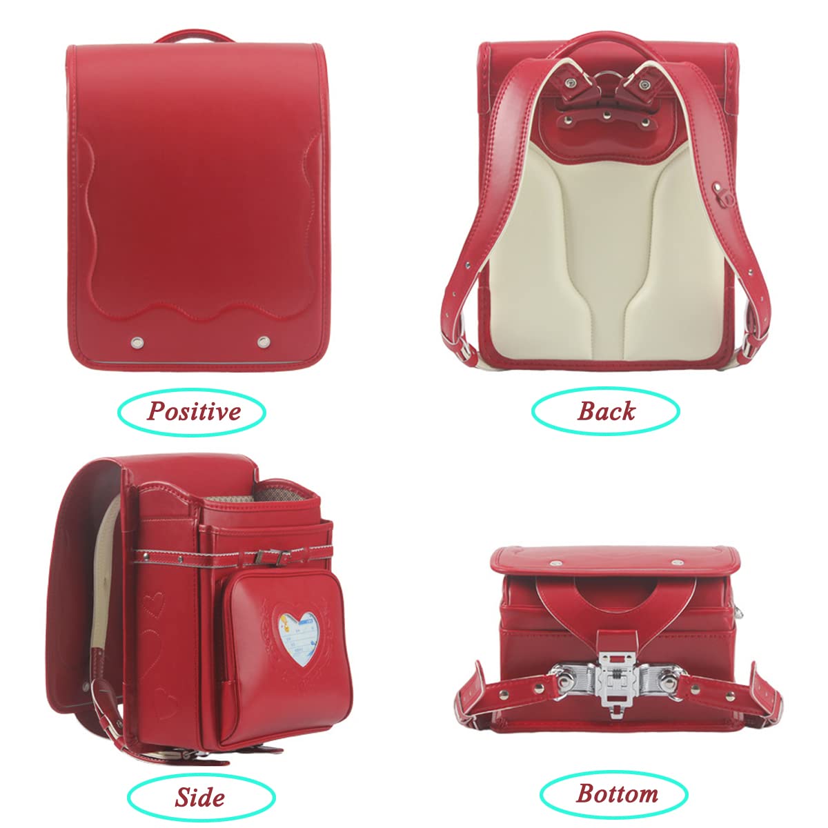 milworld randoseru japanese schoolbag backpack Senior waterproof PU leather
