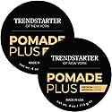 TRENDSTARTER Pomade Plus, 4 oz - Medium Hold and Shine, Premium Flake-Free Water-Based Hair Styling Gel for All Hair Types - Pack of 2 - Includes