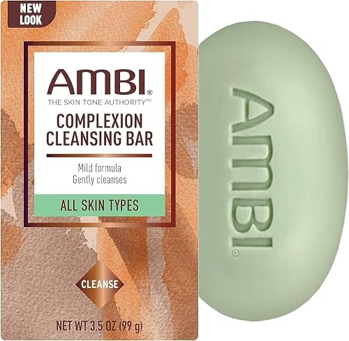 Ambi Skincare Bars Complexion Cleansing Bar, 3.5 Ounce (Pack of 6)
