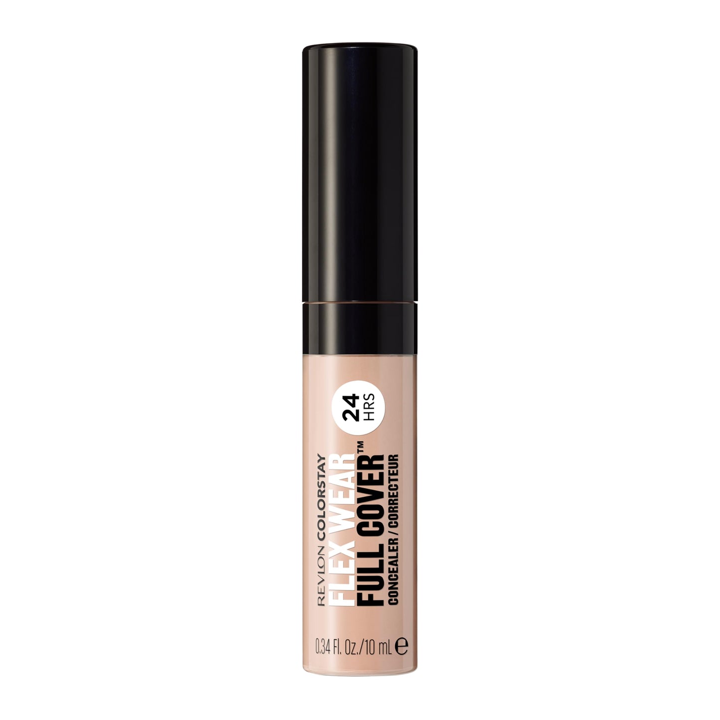 Revlon ColorStay Flex Wear, Full Cover Non-Creasing Concealer, Infused with Hyaluronic Acid & Vitamin E, Flexible Longwear, 010 Vanilla, 0.34 Fl Oz