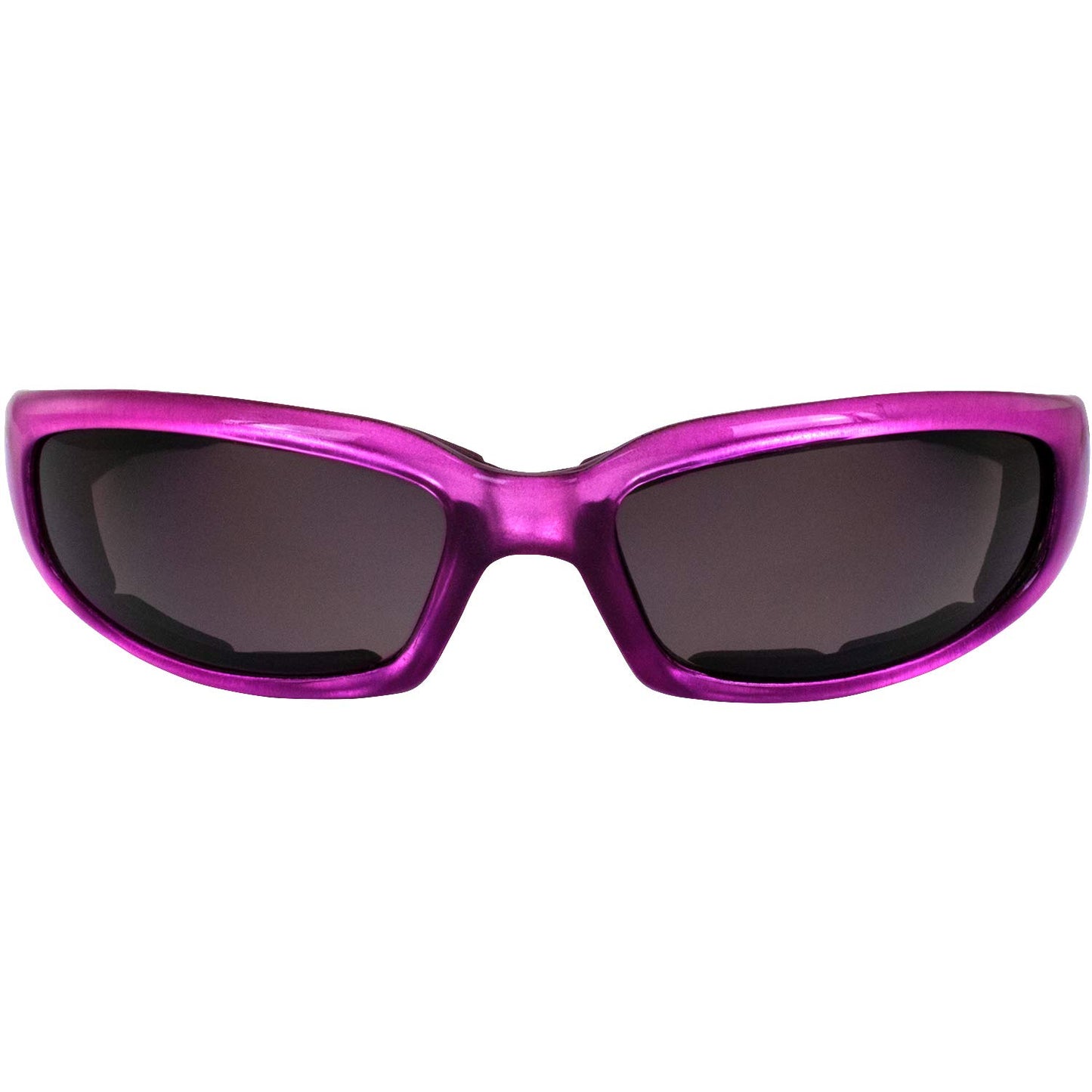 Birdz Eyewear Chill Women's Motorcycle Sunglasses 2 Pairs Padded Pink & Purple Frames Super Dark Lenses