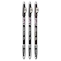 Ruby Kisses GoBrow Eyebrow Pencil, Sharpenable, Longwear, Long Lasting Eyebrow Wooden Pencil for Natural-Looking Brows 3 PACK (Dark Brown)
