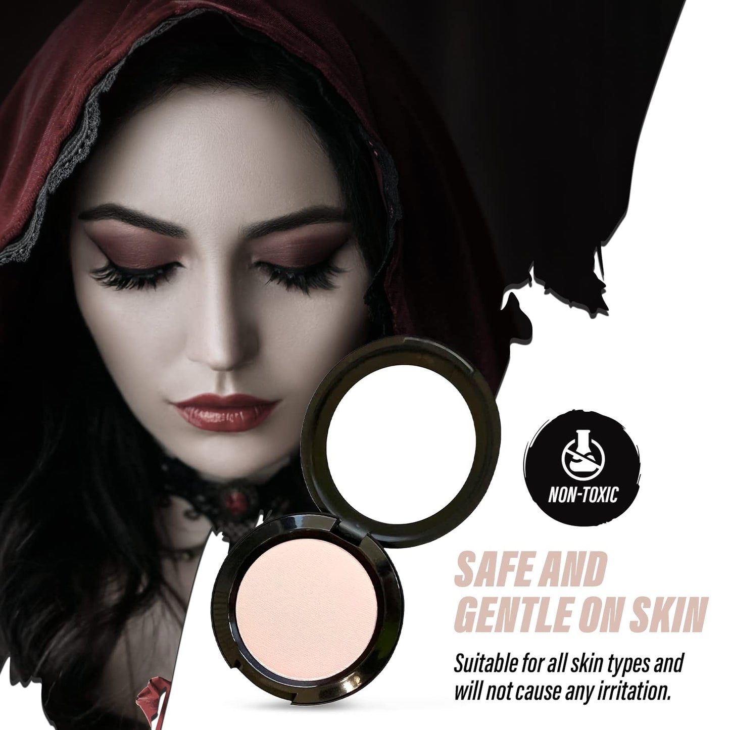 MANIC PANIC Coffin Dust Pressed Setting Powder - Long Lasting Translucent Powder - Combats Shine & Makeup Transferring - Vegan & Cruelty-Free Face