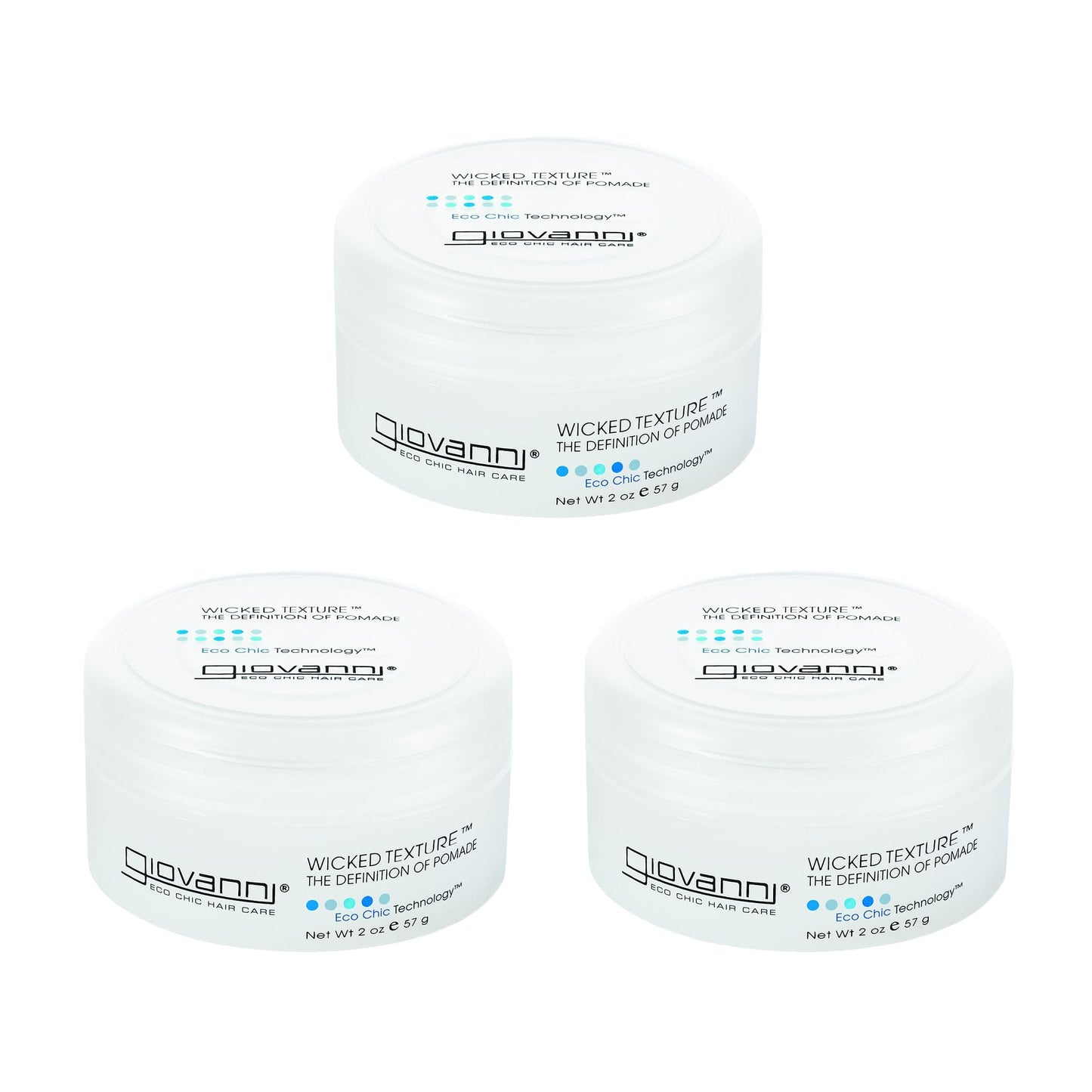 GIOVANNI Wicked Texture The Definition Of Pomade - Helps Shape Hair & Smooth Texture, Water Based Pomade that Washes Out Easily, Vegan, Paraben Free