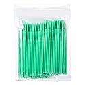 Salmue 4 Colors Available 100PCS/Bag Disposable Micro Applicator Brushes, Women Eyelash Extension Brushes for Makeup Brushes, Extension Mascara Brush